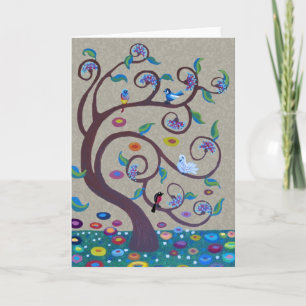 Tree of life - art nouveau style card