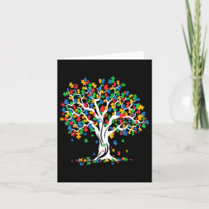 Tree Of Life Autism Awareness Month Funny Asd Supp Card