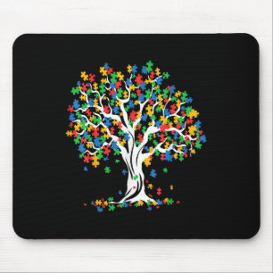 Tree Of Life Autism Awareness Month Funny Asd Supp Mouse Mat