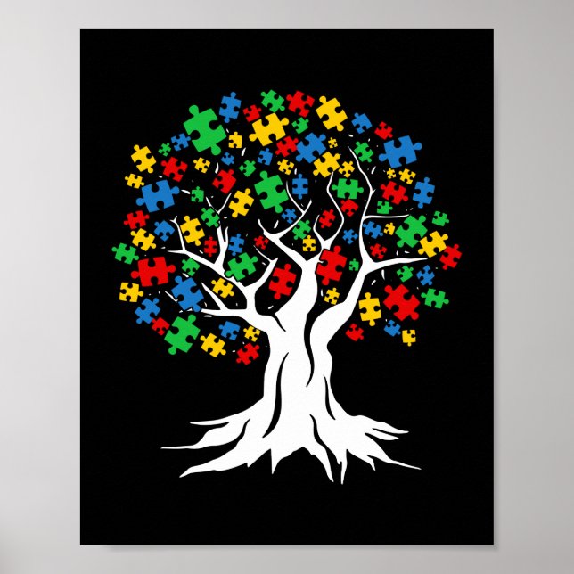 Tree Of Life Autism Awareness Month Poster (Front)