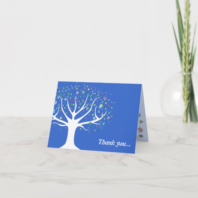 Tree of Life Baby Naming Thank You Card (Front)