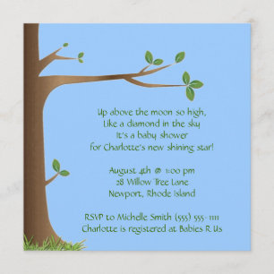 tree of life; baby shower invitation