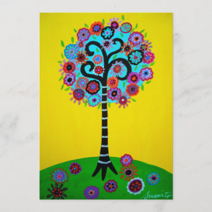 TREE OF LIFE BAR BAT MITZVAH INVITATION