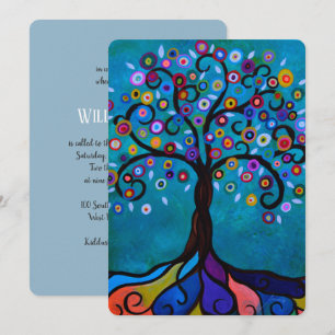 TREE OF LIFE BAR/BAT MITZVAH INVITATION