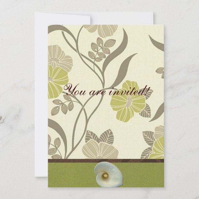 TREE OF LIFE BAR BAT MITZVAH INVITATION (Front)