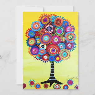 Tree of Life Bar Bat Mitzvah Invitations