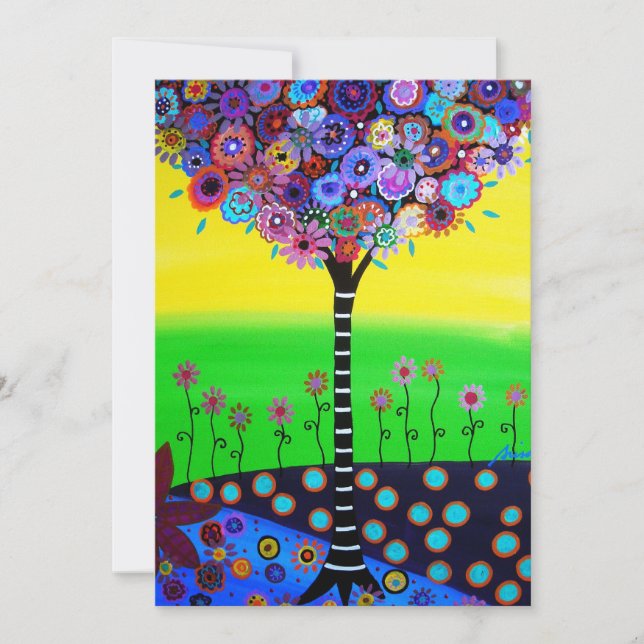 TREE OF LIFE BAR MITZVAH INVITATION (Front)