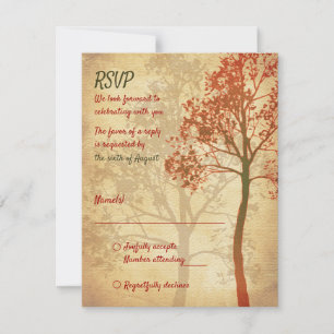 Tree of Life Bar Mitzvah Reply Card