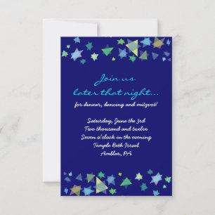 Tree of Life Bat Mitzvah Invitation Party card