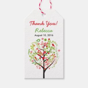 Tree of Life Birds Bat Mitzvah Thank You Favour Ta Gift Tags