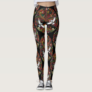 tree of life black leggings