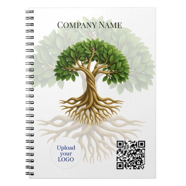 Tree of Life Business Logo Promotional Material Notebook (Front)