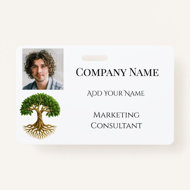 Tree of Life Business Promotional Material Photo ID Badge (Front)