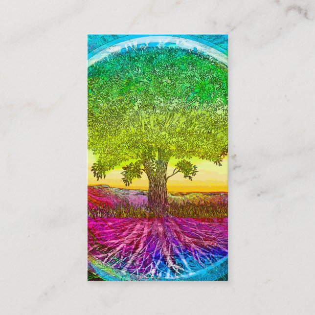 Tree of Life by Amelia Carrie Business Card (Front)