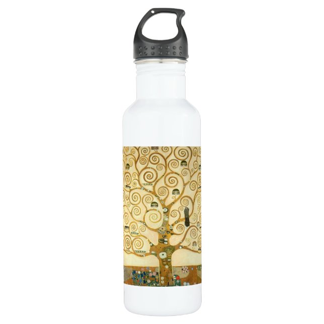 Tree of Life by Gustav Klimt 710 Ml Water Bottle (Front)