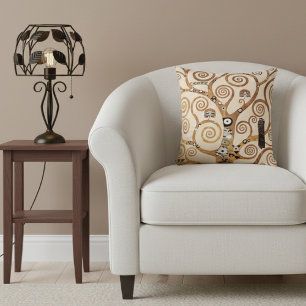 Tree of Life by Gustav Klimt Cushion