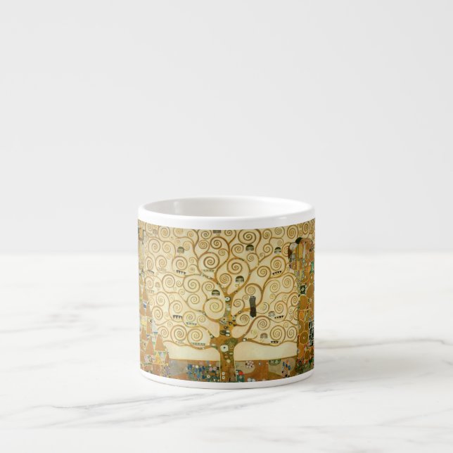 Tree of Life by Gustav Klimt Espresso Cup (Front)