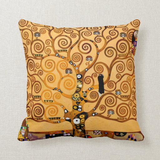 Image of Tree of Life by Gustav Klimt Fine Art Cushion