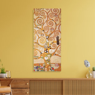 Tree of Life by Gustav Klimt, Stylised Art Nouveau Canvas Print
