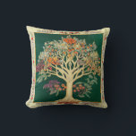 Tree of Life by kedoki Green Embroidery Cushion<br><div class="desc">Tree of Life by kedoki Green Embroidery</div>