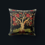 Tree of Life by kedoki Red Green Black embroidery Cushion<br><div class="desc">Tree of Life by kedoki Red Green Black embroidery</div>