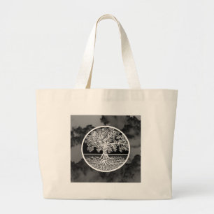Tree of Life Calming Large Tote Bag