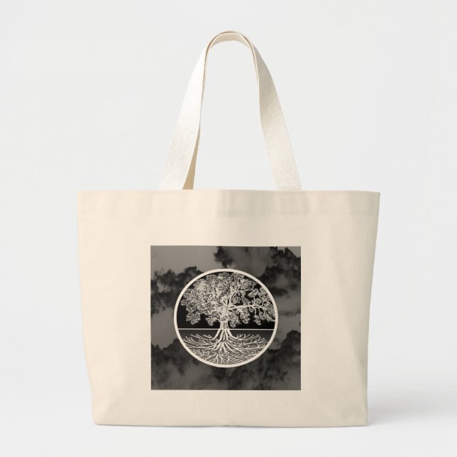 Tree of Life Calming Large Tote Bag (Front)