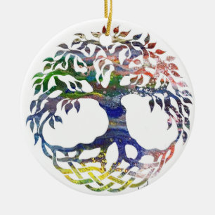 Tree of Life,  Celtic, Christmas Ornaments, Ceramic Tree Decoration
