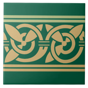 Tree Of Life Celtic Pattern Frieze Tile