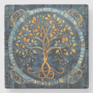 Tree of Life Celtic Stone Coaster