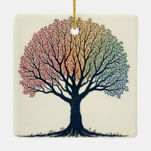 Tree of Life Ceramic Ornament