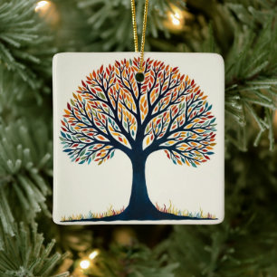 Tree of Life Ceramic Ornament