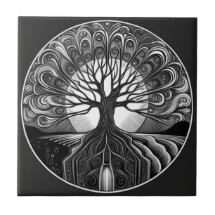 Tree of Life Ceramic Tile