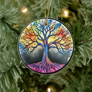 Tree of Life Ceramic Tree Decoration