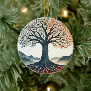 Tree of Life Ceramic Tree Decoration