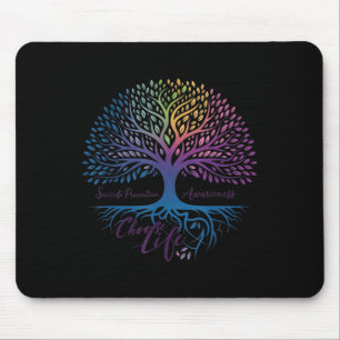 Tree Of Life Choose Life Suicide Prevention Awaren Mouse Mat