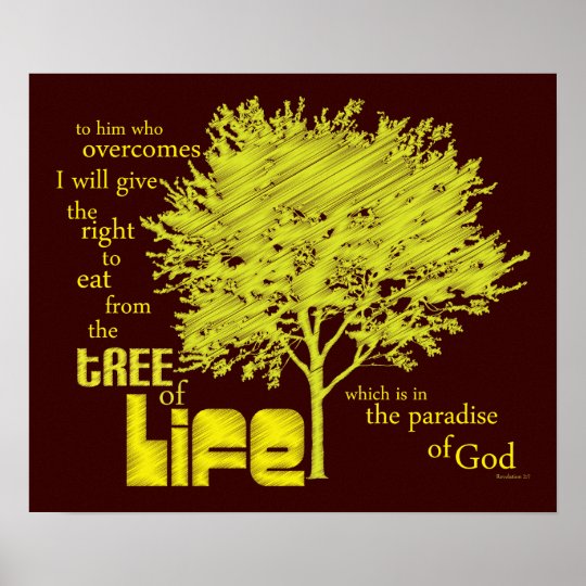 Tree of Life Christian Scripture canvas print | Zazzle.co.uk