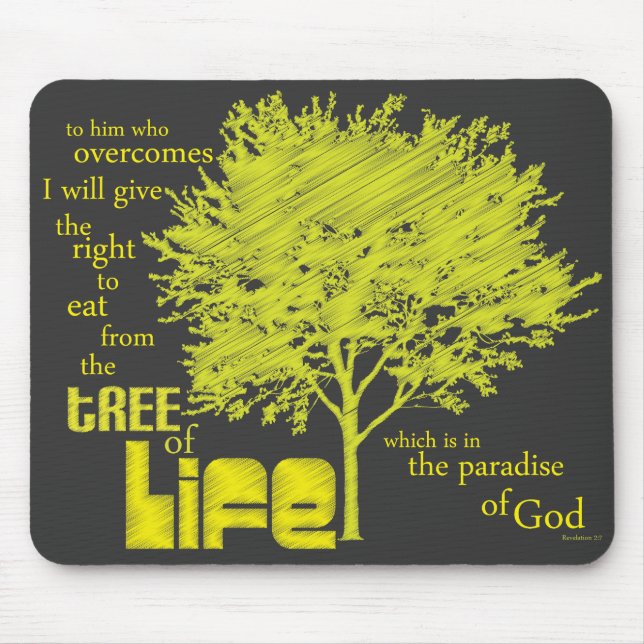Tree of Life Christian Scripture mousepad/mousemat Mouse Mat (Front)