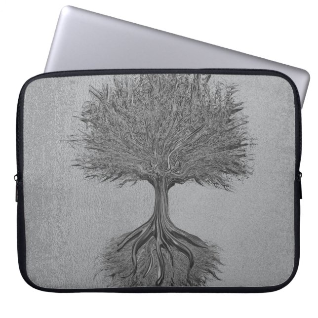 Tree of Life Chrome 2 Laptop Sleeve (Front)