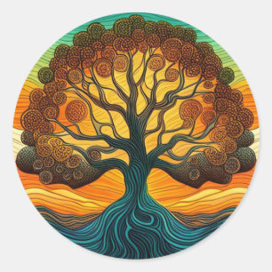 Tree of Life  Classic Round Sticker