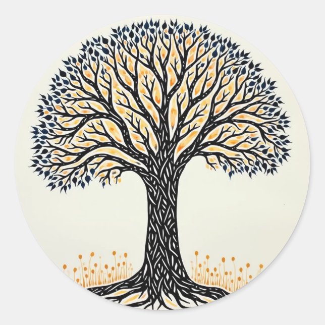 Tree of Life  Classic Round Sticker (Front)