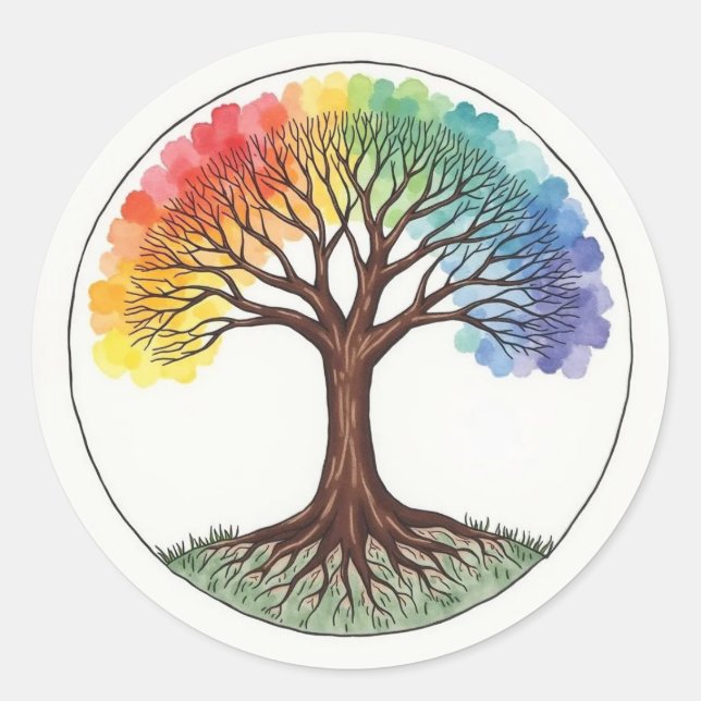 Tree of Life Classic Round Sticker (Front)