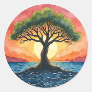 Tree of Life  Classic Round Sticker