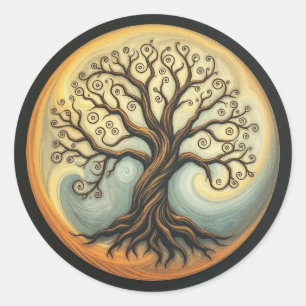 Tree of Life Classic Round Sticker