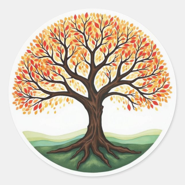 Tree of Life Classic Round Sticker (Front)