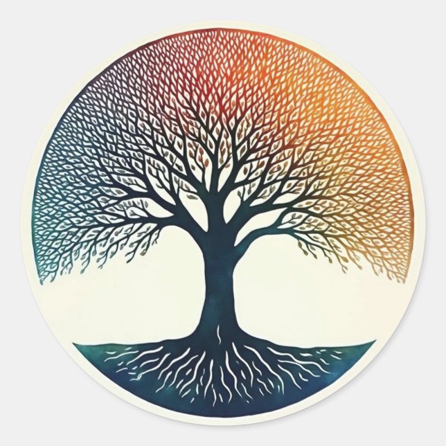 Tree of Life  Classic Round Sticker (Front)