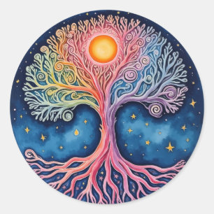 TREE OF LIFE CLASSIC ROUND STICKER