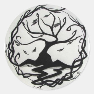Tree of life classic round sticker