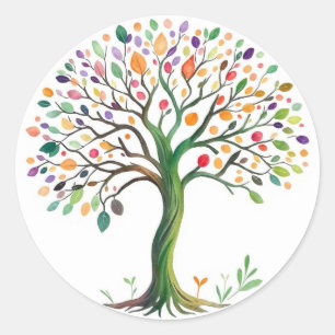 Tree of Life Classic Round Sticker