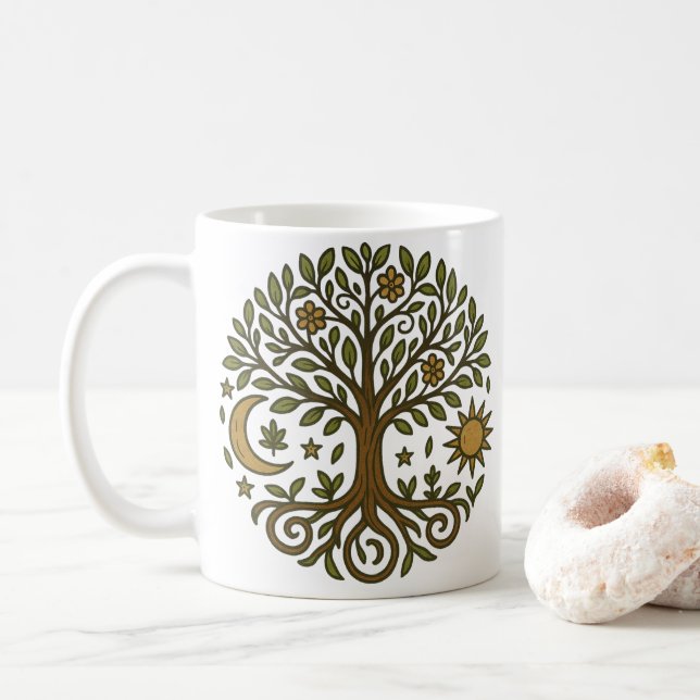 Tree of Life  Coffee Mug (With Donut)